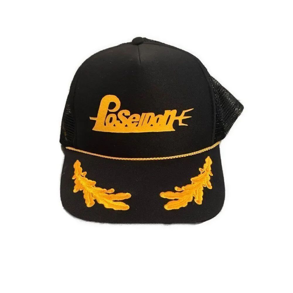 Poseiden Otto Collection Black Yellow Hat
